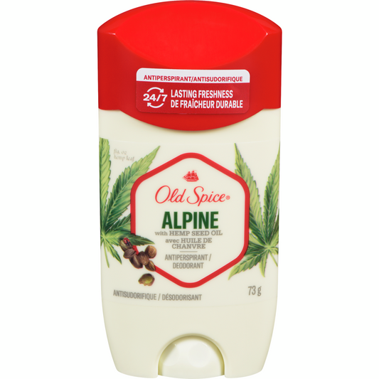 Anti-Perspirant Deodorant for Men, Alpine with Hemp Seed Oil