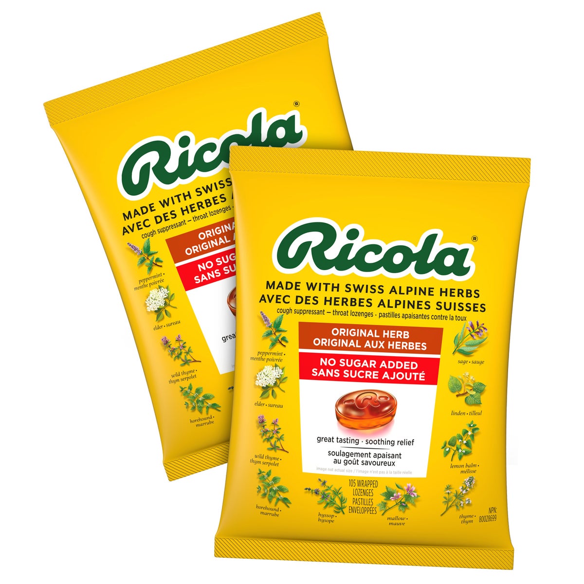 Ricola Original Herb 2 X 105 Lozenges