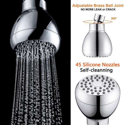 3 Inch High Pressure Shower Head - Best Pressure Boosting