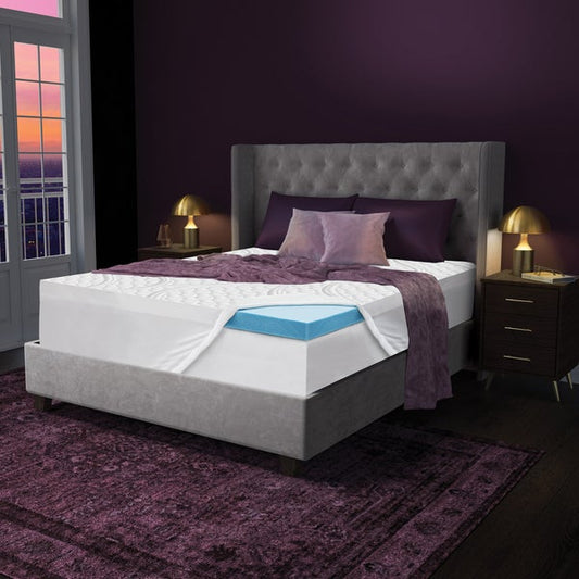 Novaform 3in Memory Foam Mattress Topper - Double