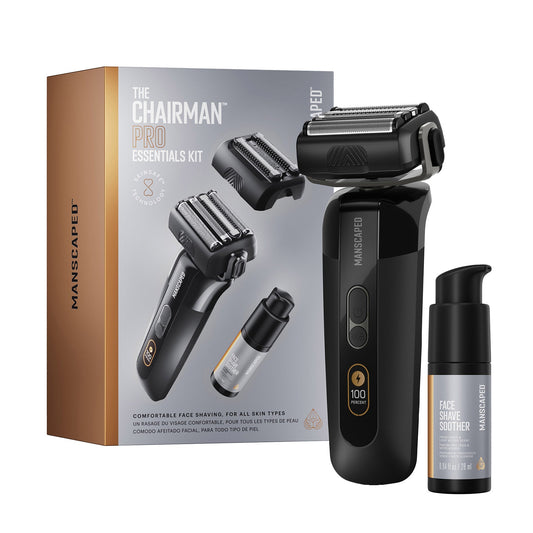 MANSCAPED The Chairman Pro Essentials Kit, Electric Foil Face Shaver
