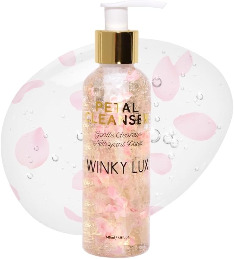Winky Lux Petal Cleanser | Vitamin C Face Wash with Rose Water | Vegan, Cruelty Free, & Natural Face Cleanser
