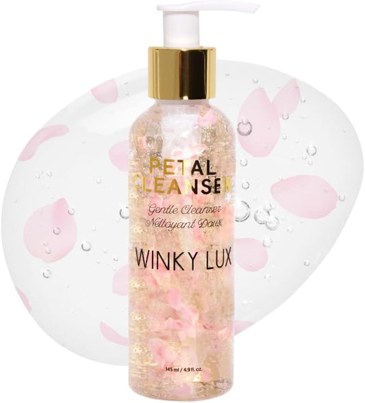 Winky Lux Petal Cleanser | Vitamin C Face Wash with Rose Water | Vegan, Cruelty Free, & Natural Face Cleanser