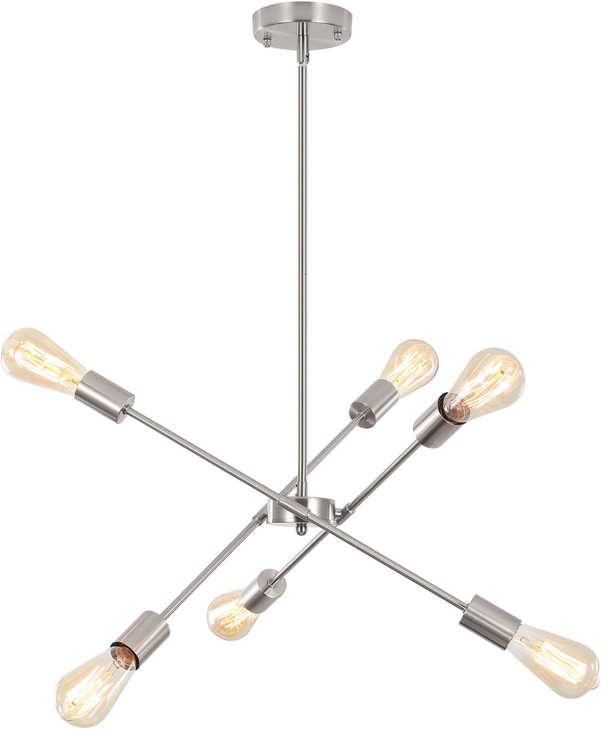 Ceiling Pendant Light - 6 lights (Silver)