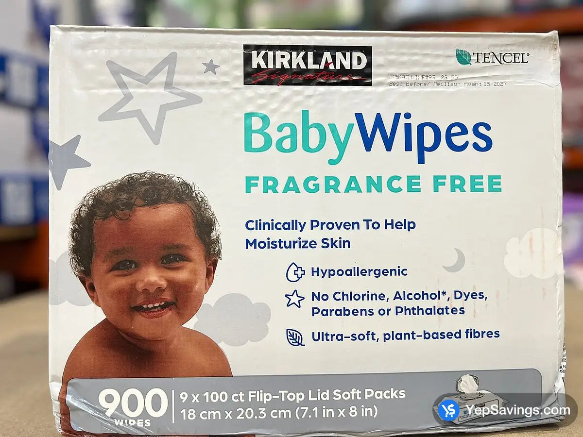 Kirkland Signature Baby Wipes 18 X 20.3cm 900 Count