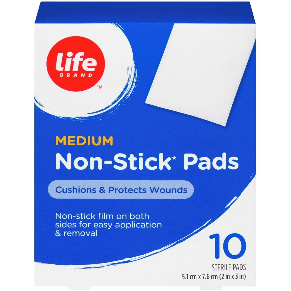 Life Brand Medium Non Stick Pads