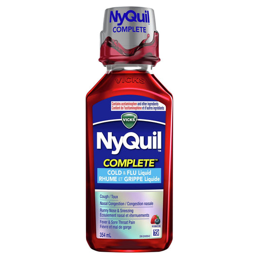 Vicks NyQuil COMPLETE Cold and Flu 354ML
