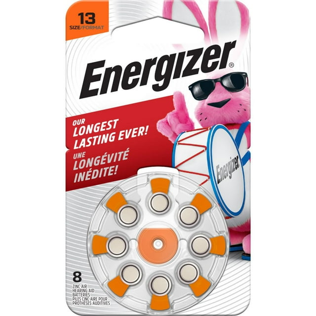 Energizer Ez Turn & Lock Size 13, 8-Pack, Orange