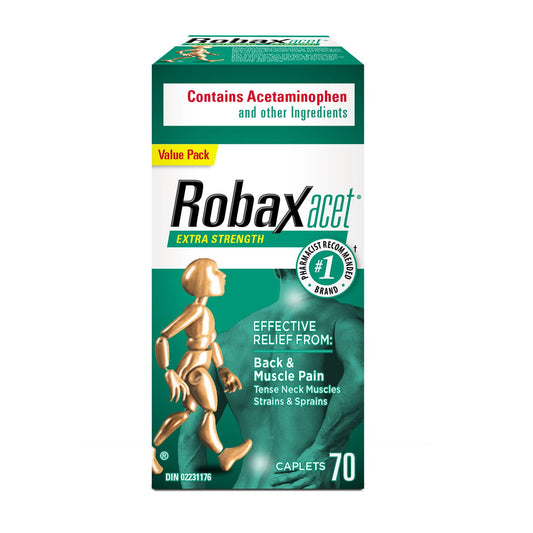 Robax Acet Extra Strength, 70 Caplets