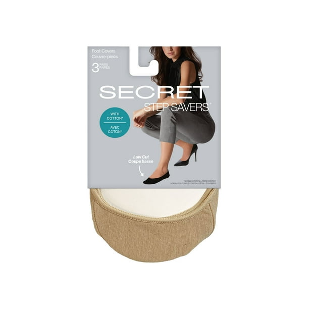 Secret® Step Savers 3pk Foot Covers, One Size