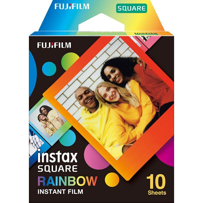 Fujifilm Instax Square Rainbow Instant Film (10 Sheets)