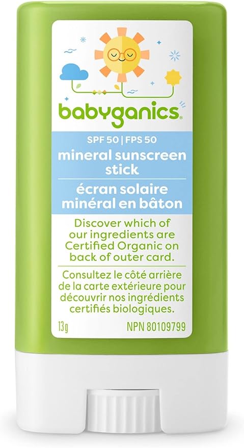 Babyganics Fragrance-Free Sunscreen Stick, SPF 50+