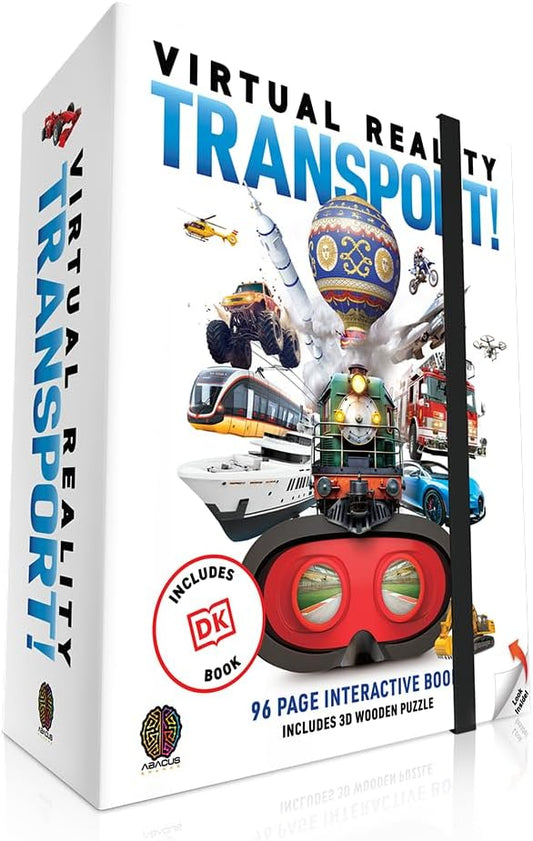 Abacus Brands Virtual Reality Transport! - Illustrated Interactive VR Book and STEM Learning Activity Set
