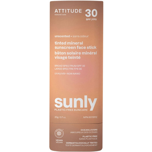 Attitude Sunly Sunscreen Tinted Unscented 30 SPF