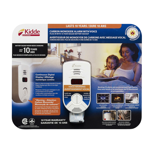 Kidde Plug-in Digital Carbon Monoxide Alarm with Voice Warning