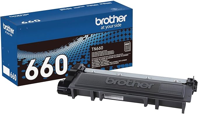 Brother TN660 High-Yield Black Toner Cartridge