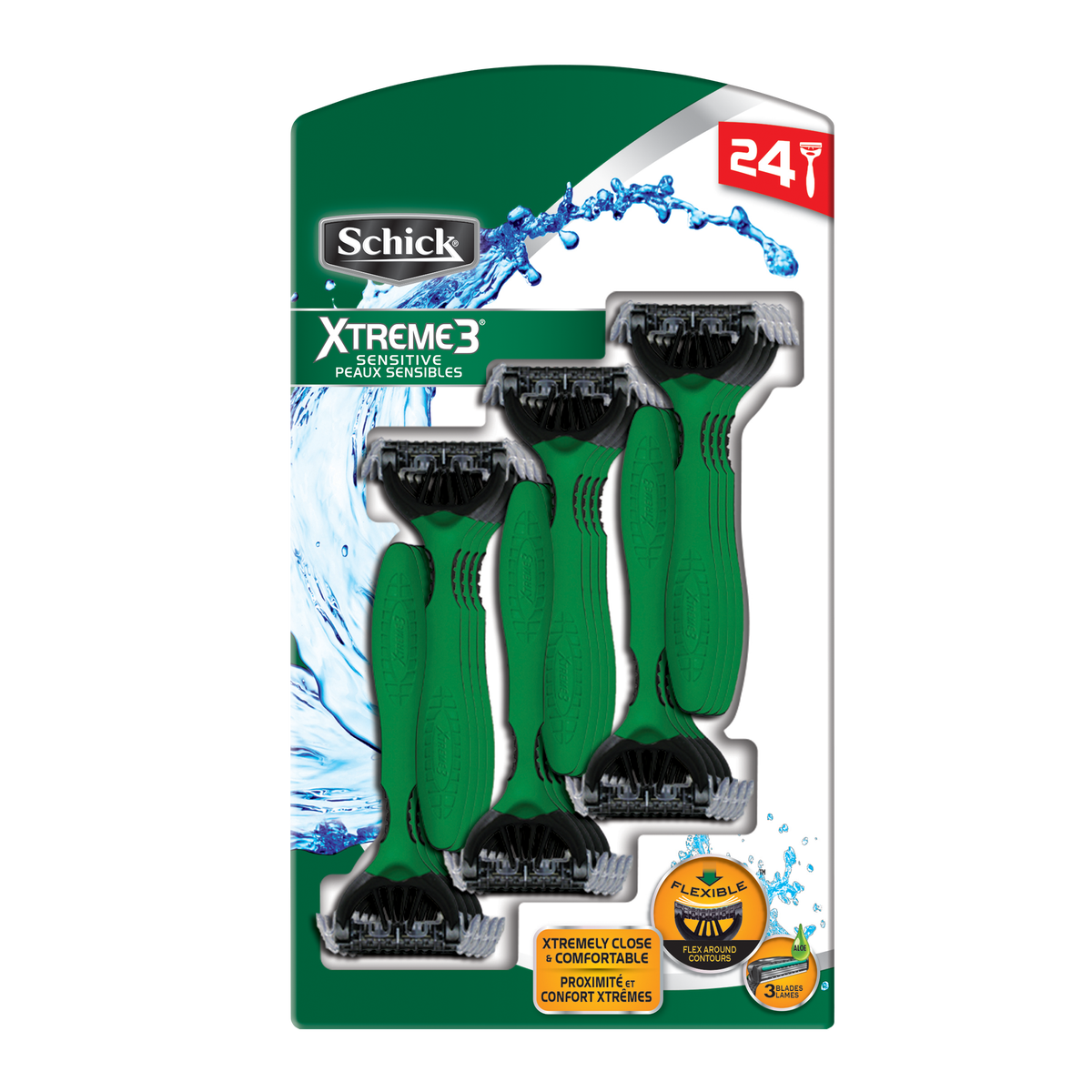Schick Xtreme3 Disposable Razors Pack Of 24