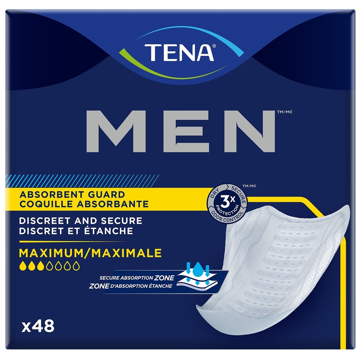 Tena Incontinence Guards for Men, Moderate Absorbency