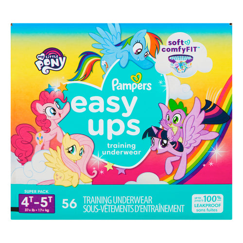 Pampers Easy Up
Pampers Easy Ups Training Underwear For Girls Size 4T-5T 56 Count