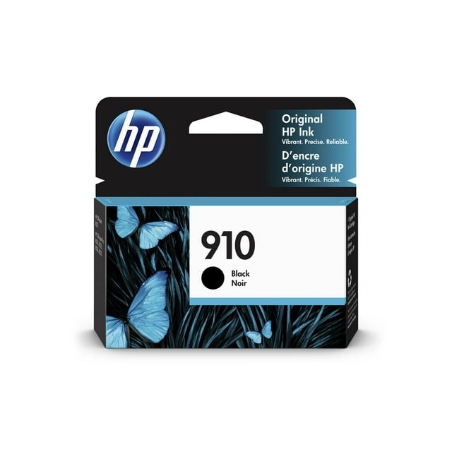 Original HP 910 Black Ink Cartridge | Works with HP OfficeJet 8010, 8020 Series, HP OfficeJet Pro 8020, 8030 Series | Eligible for Instant Ink | 3YL61AN