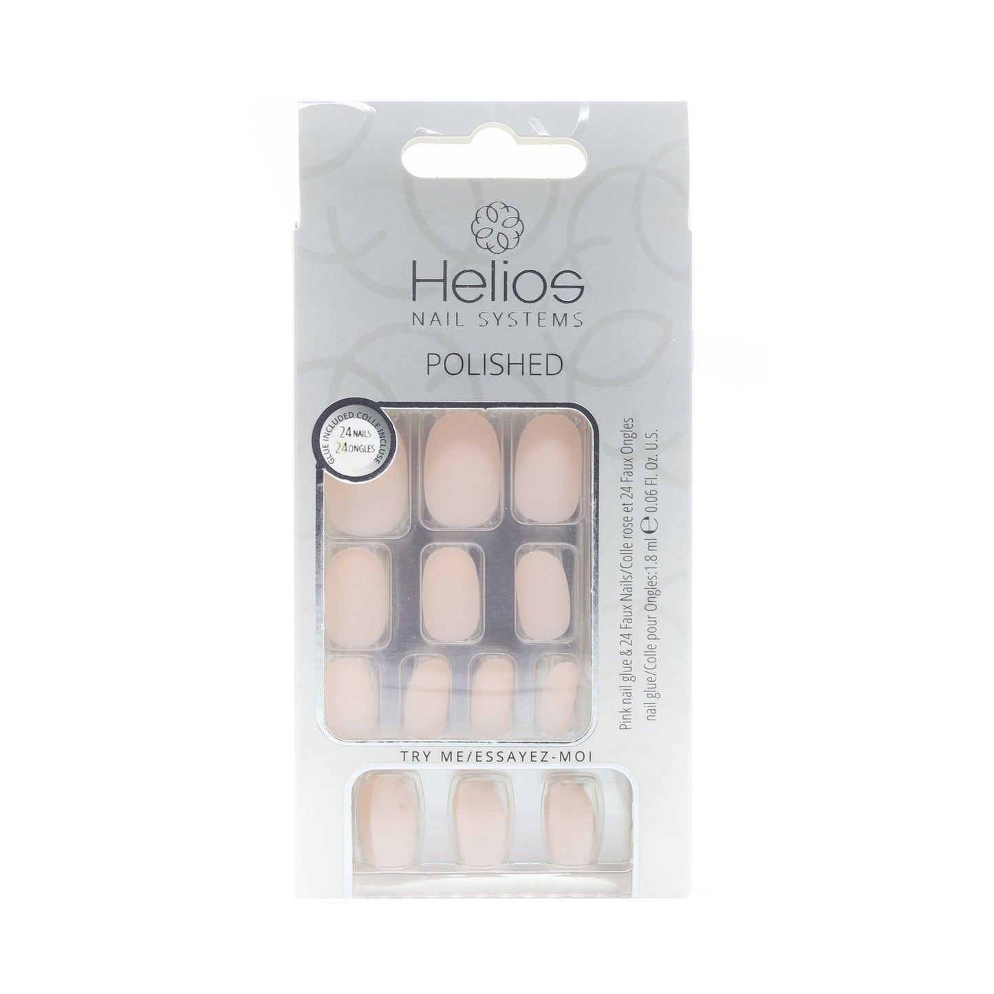 Helios Nail Systems: 24 Faux Nails( polished)