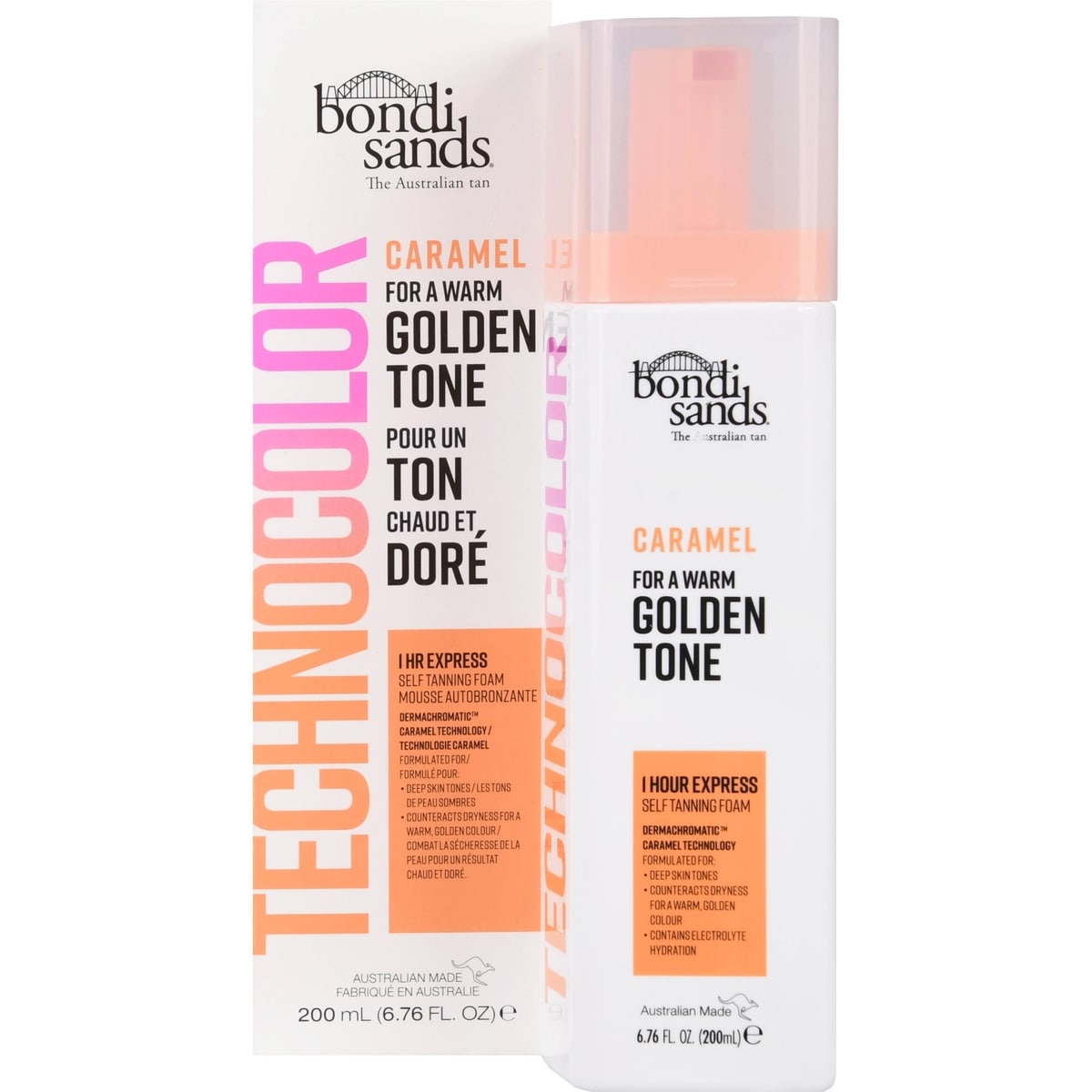 Bondi Sands Technocolor Caramel 1 Hour Express Self Tanning Foam 200 ml