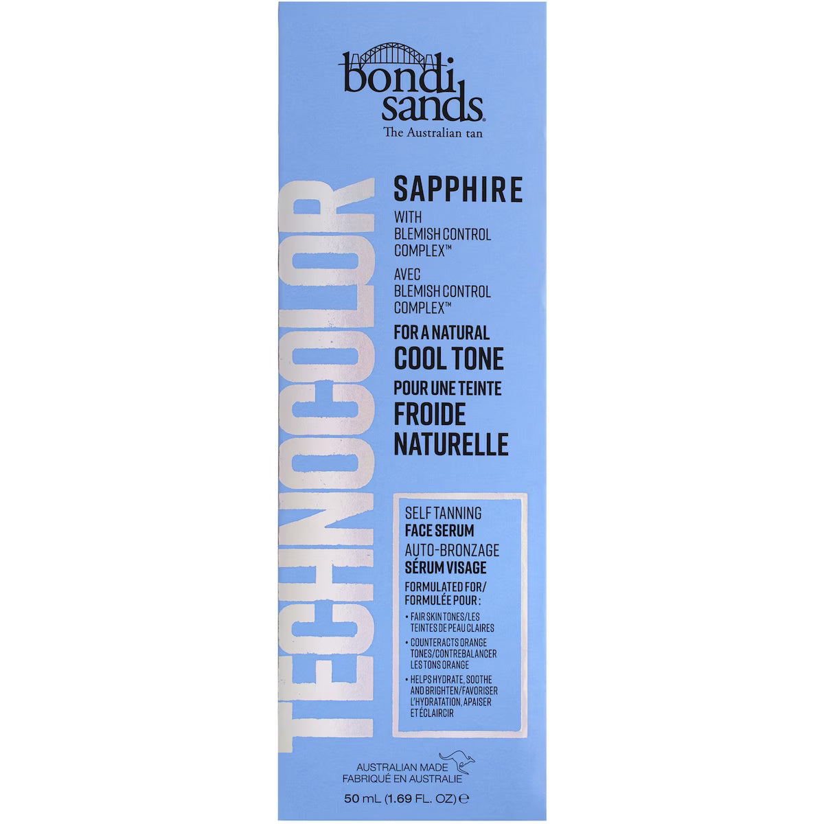 Bondi Sands Technocolor Tan Face Serum Sapphire 50 ml