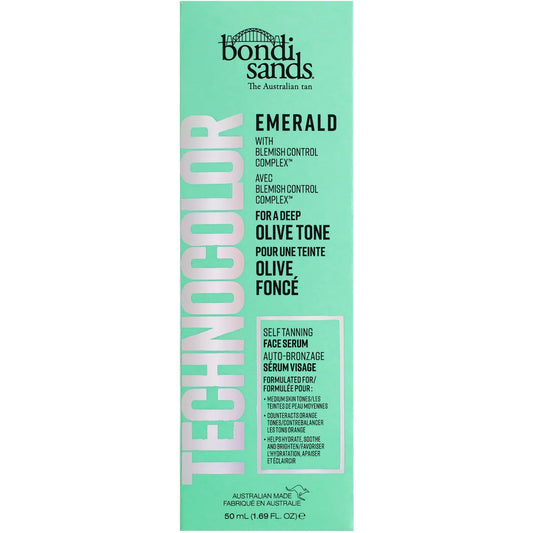 Bondi Sands Technocolor Tan Face Serum Emerald 50ml