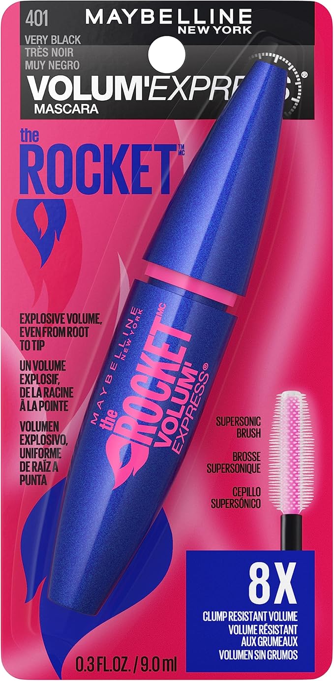 Maybelline New York Volume' Express The Rocket Washable Mascara, #400 , 0.3 Fluid Ounce