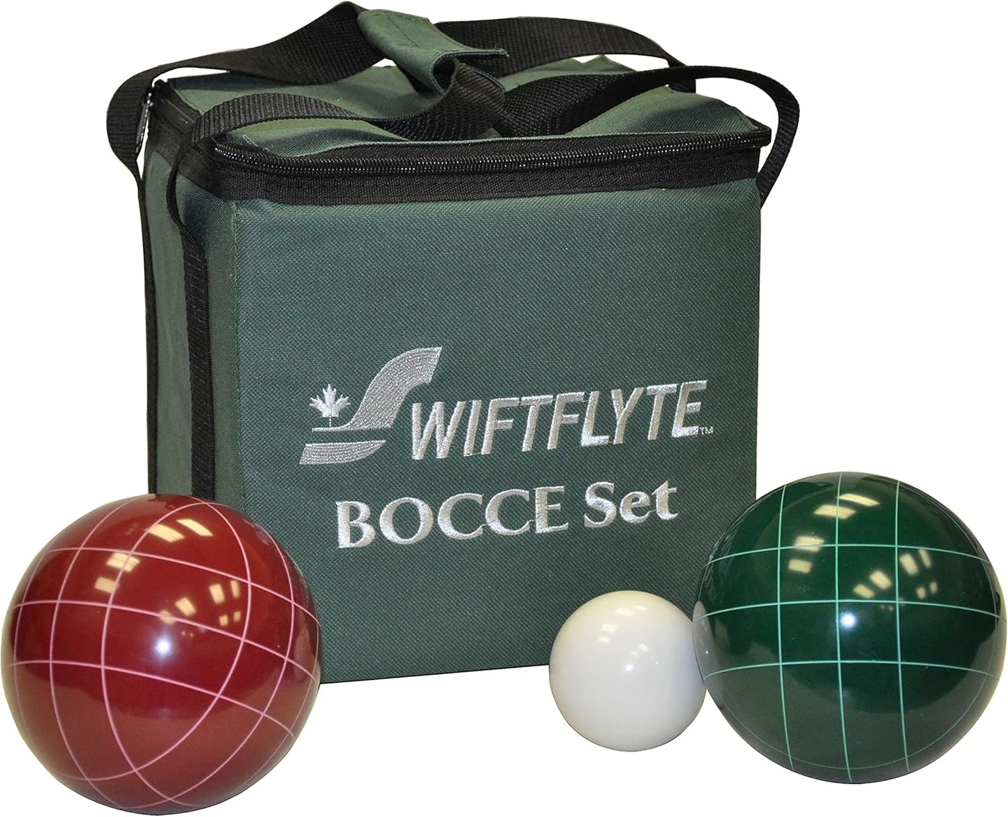 Swiftflyte Professional Bocce Set (8 x 113 mm balls, pallino, carry case)