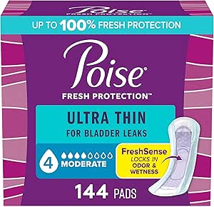 Poise Ultra Thin 144 Pads