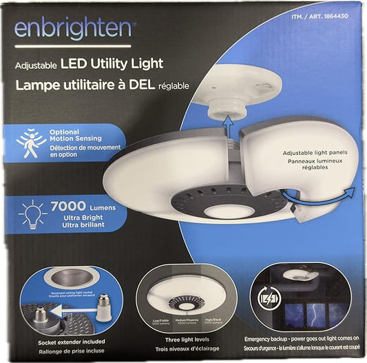Enbrighten Adjustable Motion-Sensing LED Utility Light