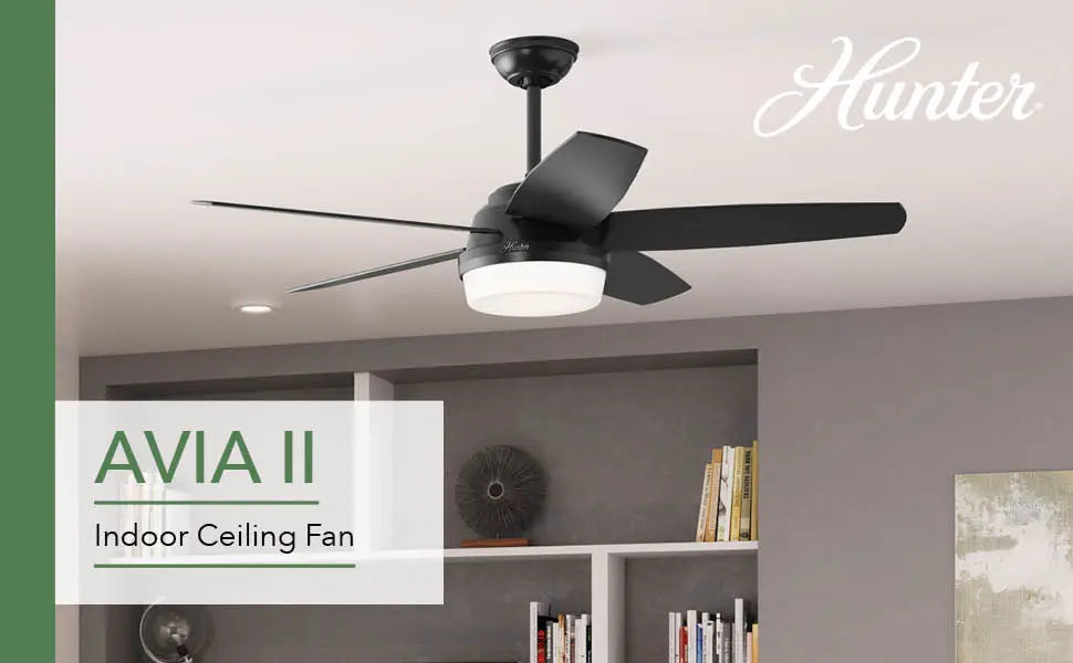 Hunter Avia II 132.08 cm (52 in.) Ceiling Fan with Light