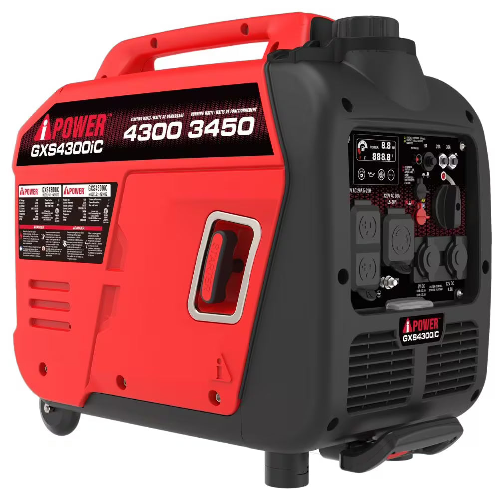 A- ipower dual fuel inverter portable generator