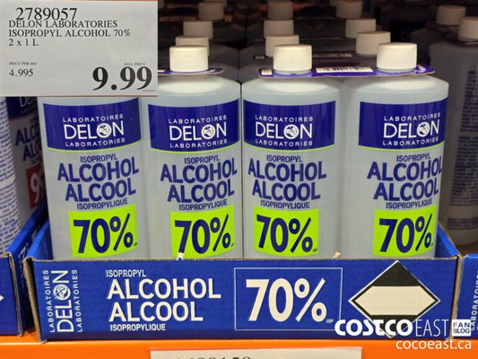 Delon Laboratories isopropyl alcohol 70% 2 X 1L