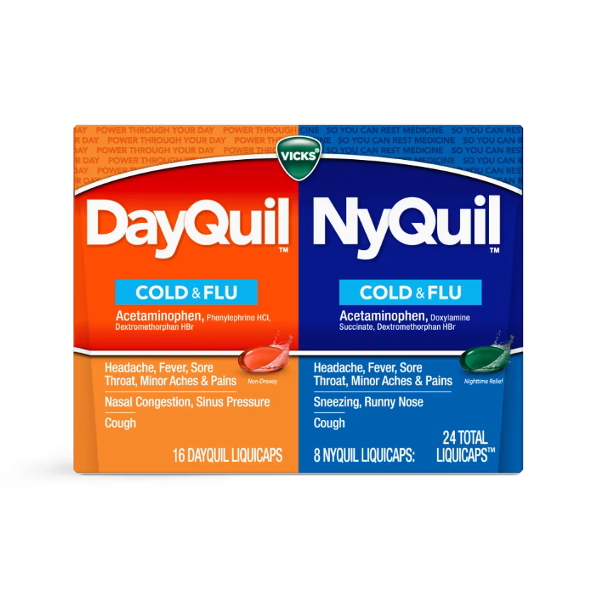 DayQuil/NyQuil Cold & Flu 24 LiquiCaps