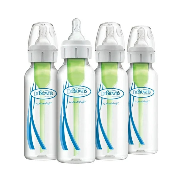 Dr. Brown's Natural Flow® Anti-Colic Options+ Narrow Baby Bottles 4oz (Pack Of 4)