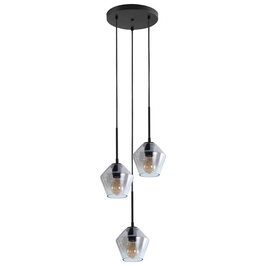 Empire grammercy pendant 3 lights black matte