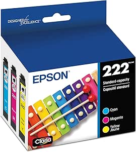 Epson T222 Colour Combo Ink Cartridges, Standard Capacity