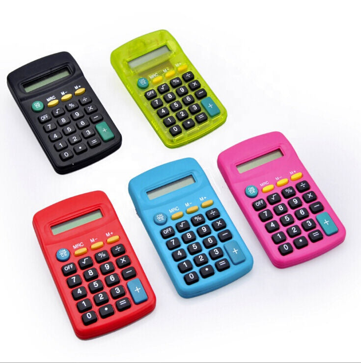 Basic Calculator for Students Kids School Home Office(different colors)