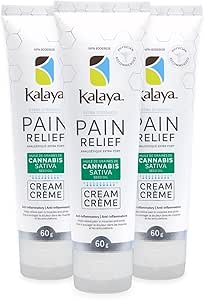 Kalaya Extra Strength Pain Relief Cream With Cannabis Sativa Seed Oil (60g Pack Of 3)