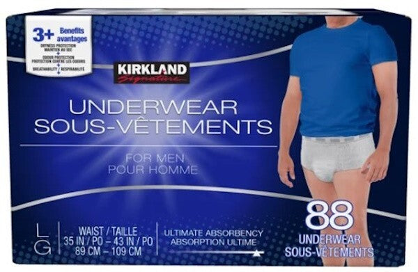 Kirkland Signature Men's Protective Underwear S- XL