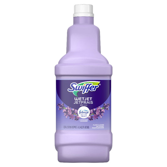 Swiffer WetJet Multi-purpose Floor Cleaner Solution, Febreze Lavender, 1.25L