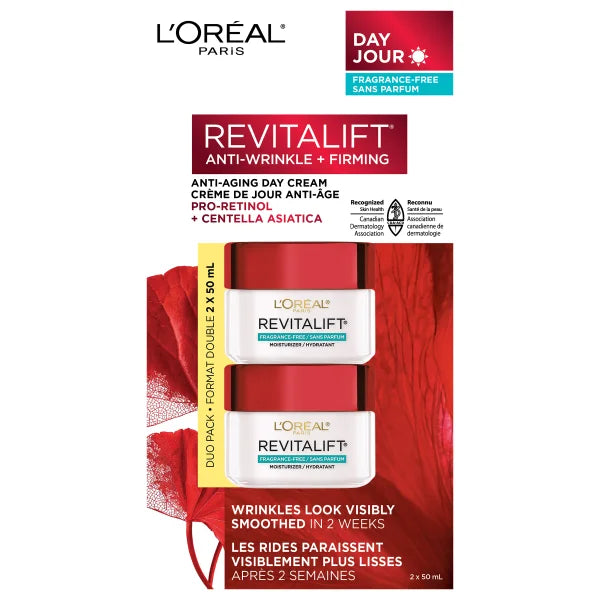 Loréal Revitalift Day Cream 2 X 50ml