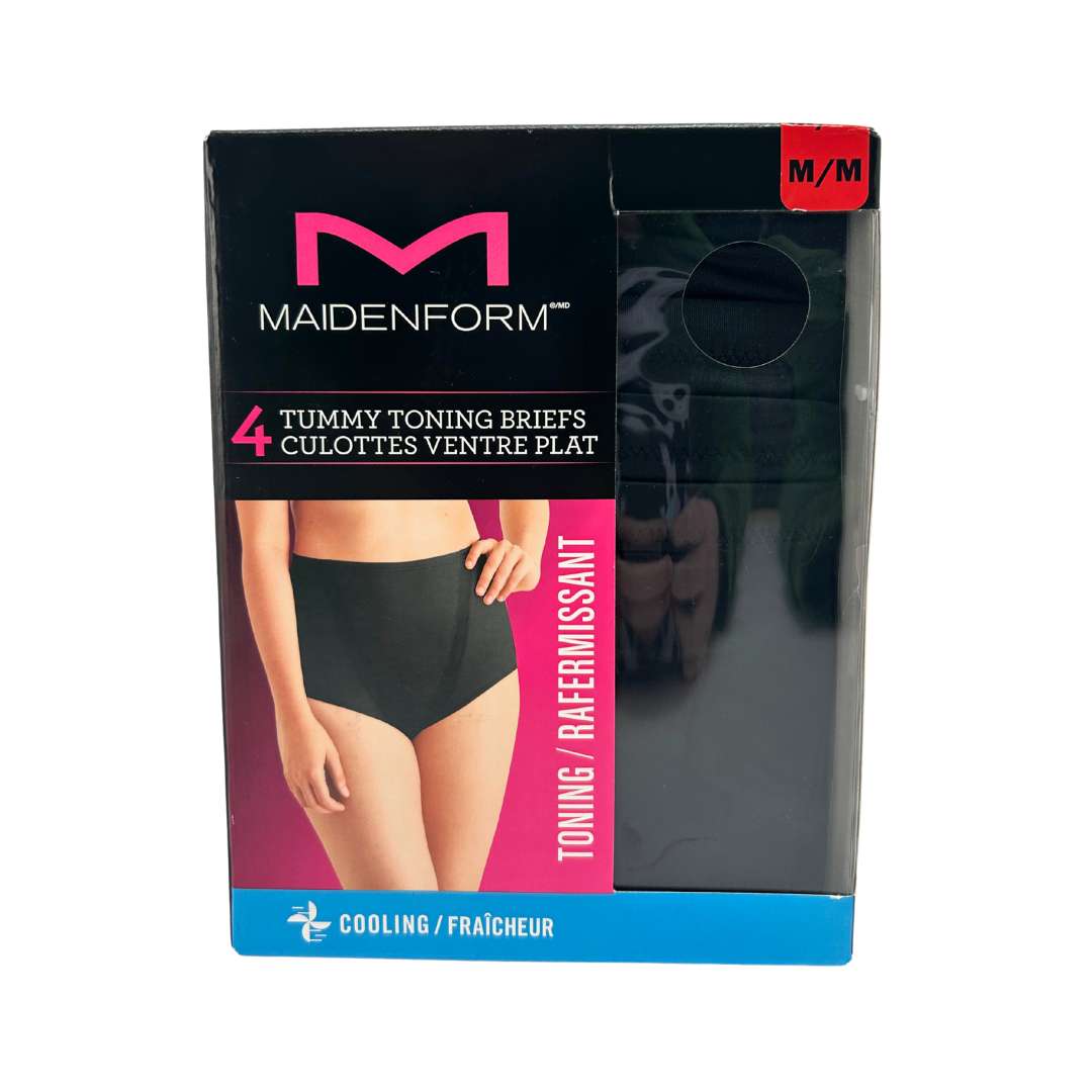 Maidenform Women’s Tummy Toning Brief, 4 Pieces