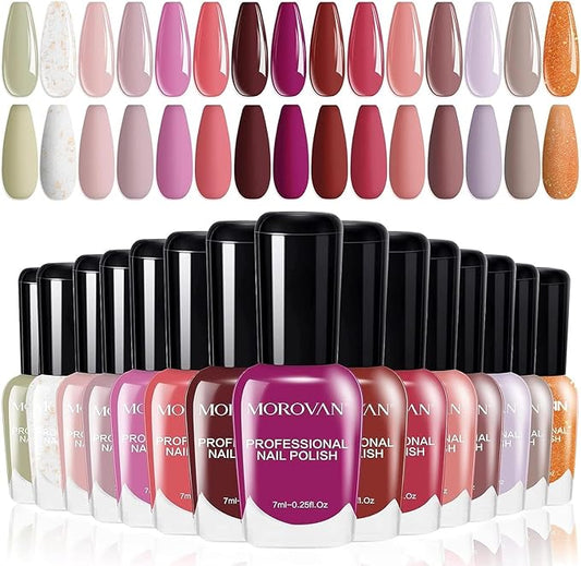 Morovan Nail Polish Set - 15 Colors