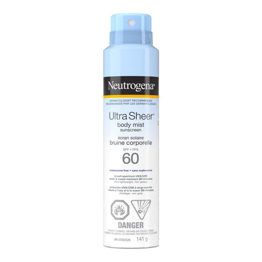 Neutrogena Ultra Sheer Body Mist Sunscreen SPF 60