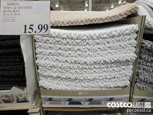 TOWN COUNTRY BATH MAT 24 IN X 36 IN