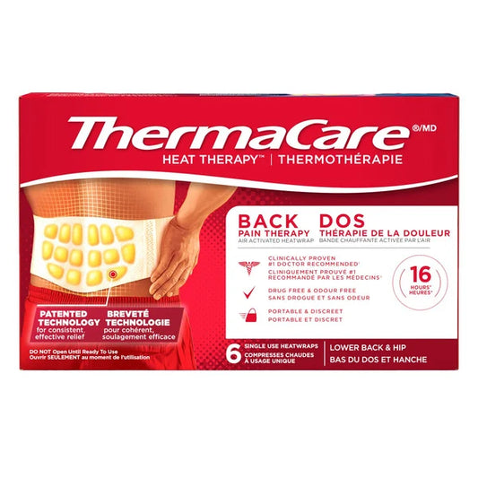 Thermacare Advanced Back Pain Therapy, 6 Heatwraps