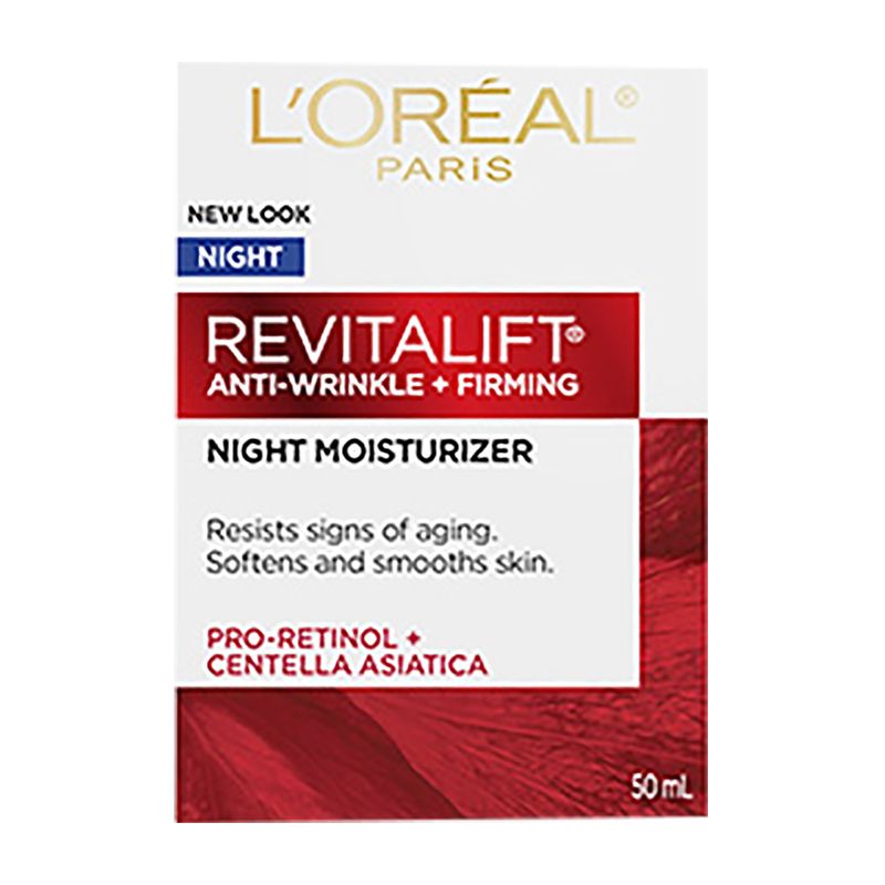 L'Oréal Paris Revitalift Anti-Wrinkle + Firming Night Cream, 2 x 50 mL
